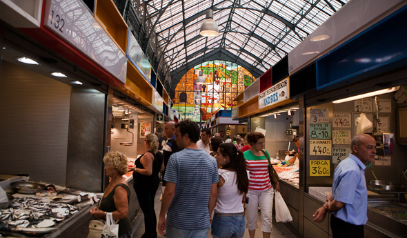 Malaga bezienswaardigheden - markt Malaga