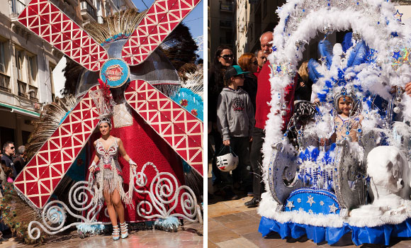 Carnaval Malaga - optocht Malaga centrum