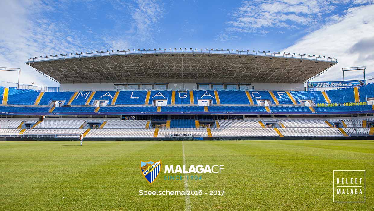 Speelschema Málaga CF seizoen 2016 – 2017