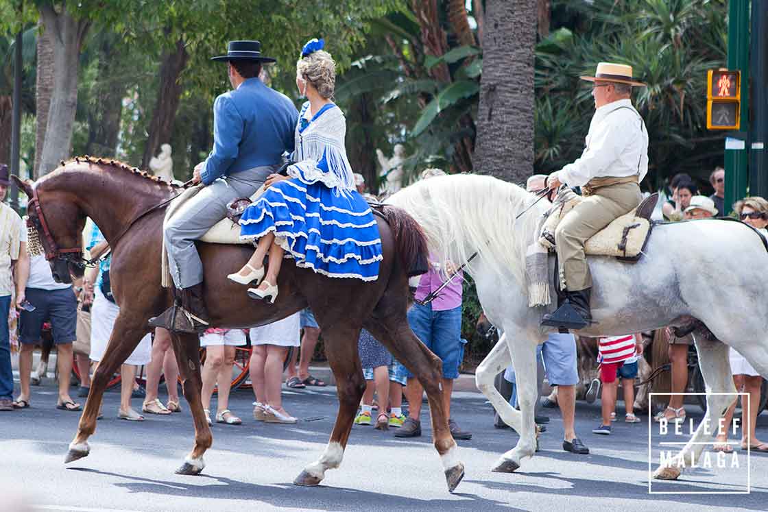 Feria optocht paarden koetsen