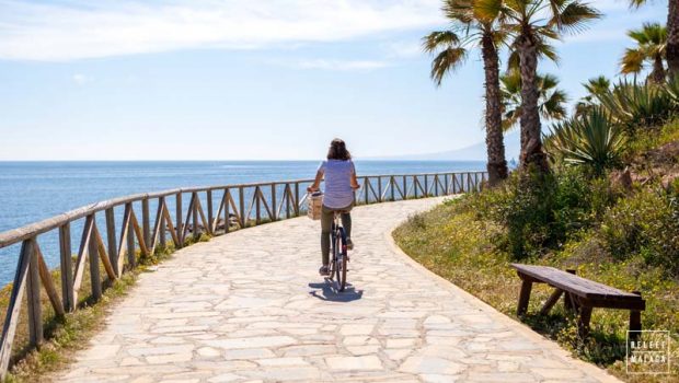 Fietspad langs de kust van Malaga