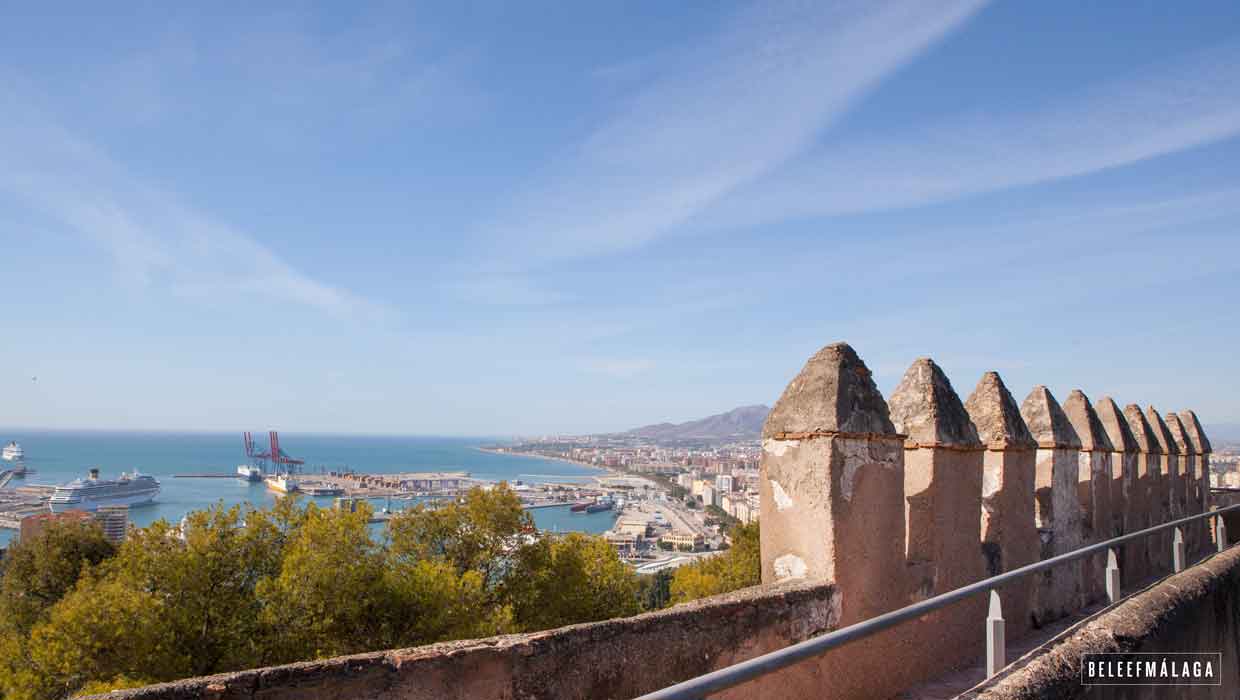 Kasteel Gibralfaro Málaga, geniet van het uitzicht