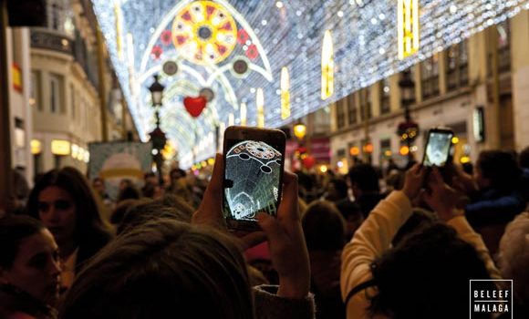 Kerst vieren in Malaga - kerstverlichting