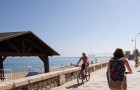 Malaga strand - fietsen stranden
